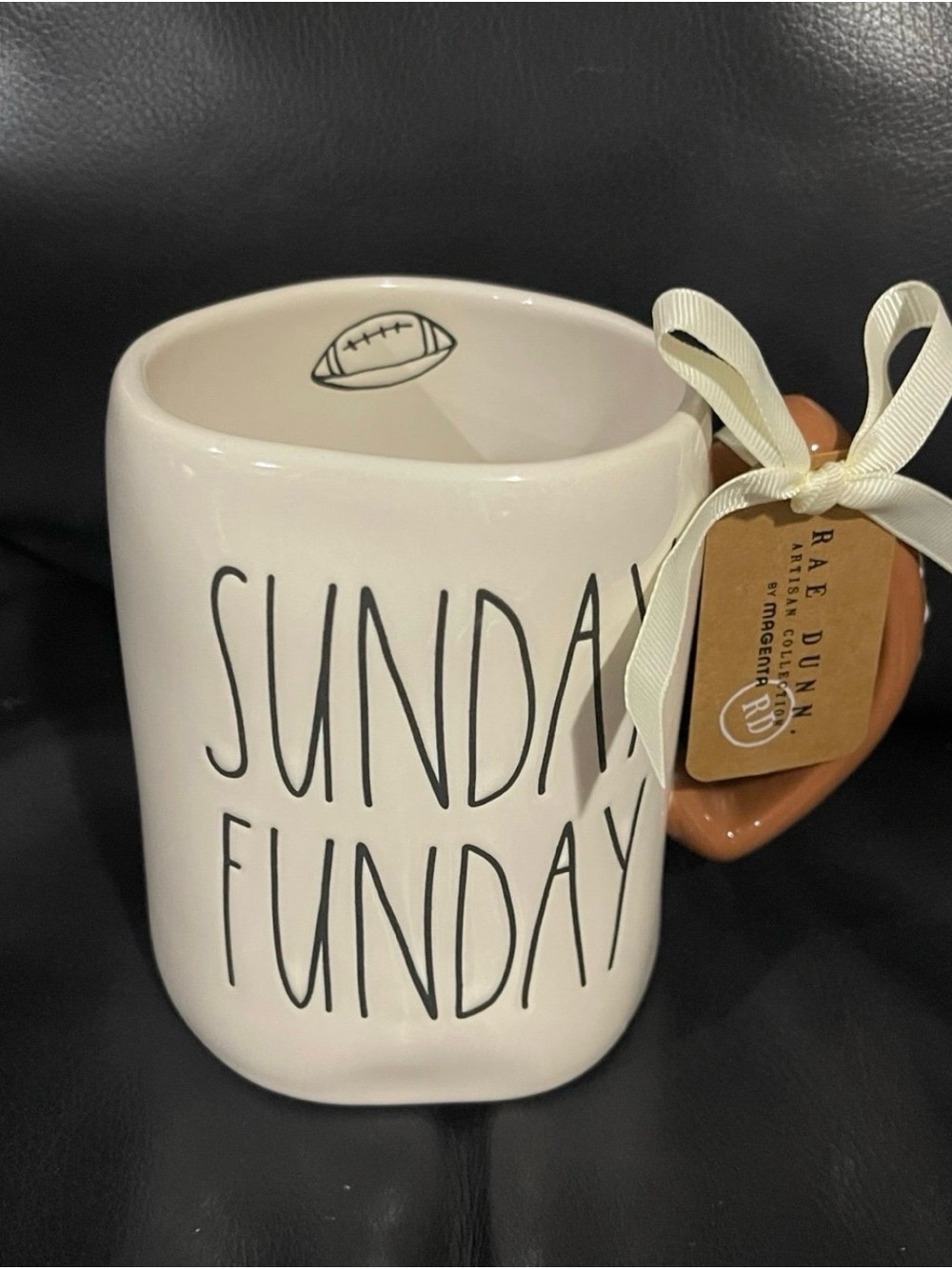 Rae Dunn FOOTBALL Mug SUNDAY FUNDAY